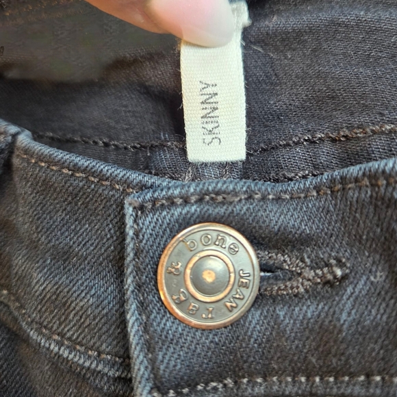 Rag & Bone Black Skinny Denim - Picture 6 of 7